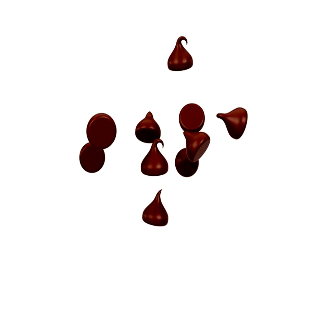 Chispas de chocolate bitter 70% cacao, sin azúcar refinada, endulzadas con panela y elaboradas con cacao Chuncho de Cusco.