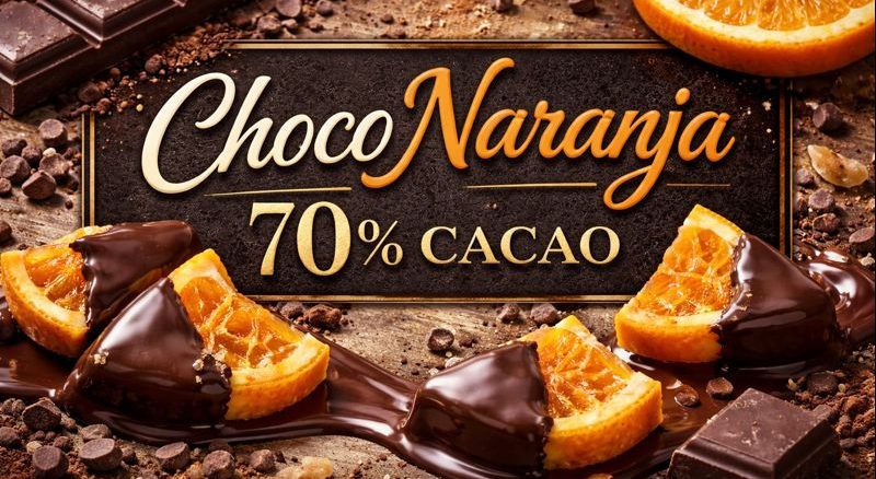 Chocolate Bitter 70% Naranja - 100g