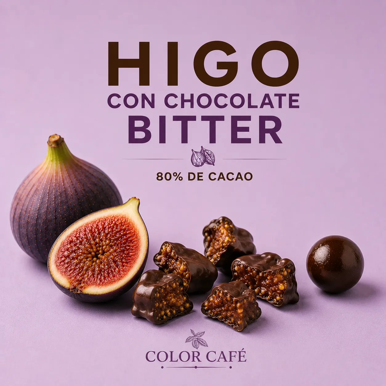 Higo con Chocolate Bitter 80% - 100g