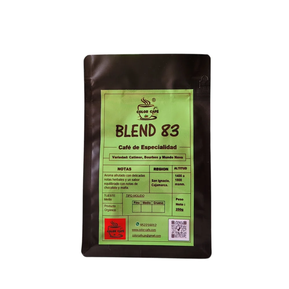 Café de Especialidad Peruano Blend 83 - Cajamarca
